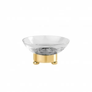FS06P-601 FS06P-601 Мыльница круглая ГЛАДКИЙ КРИСТАЛЛИЧЕСКИЙ Cristal & Bronze CRISTALLIN LISSE