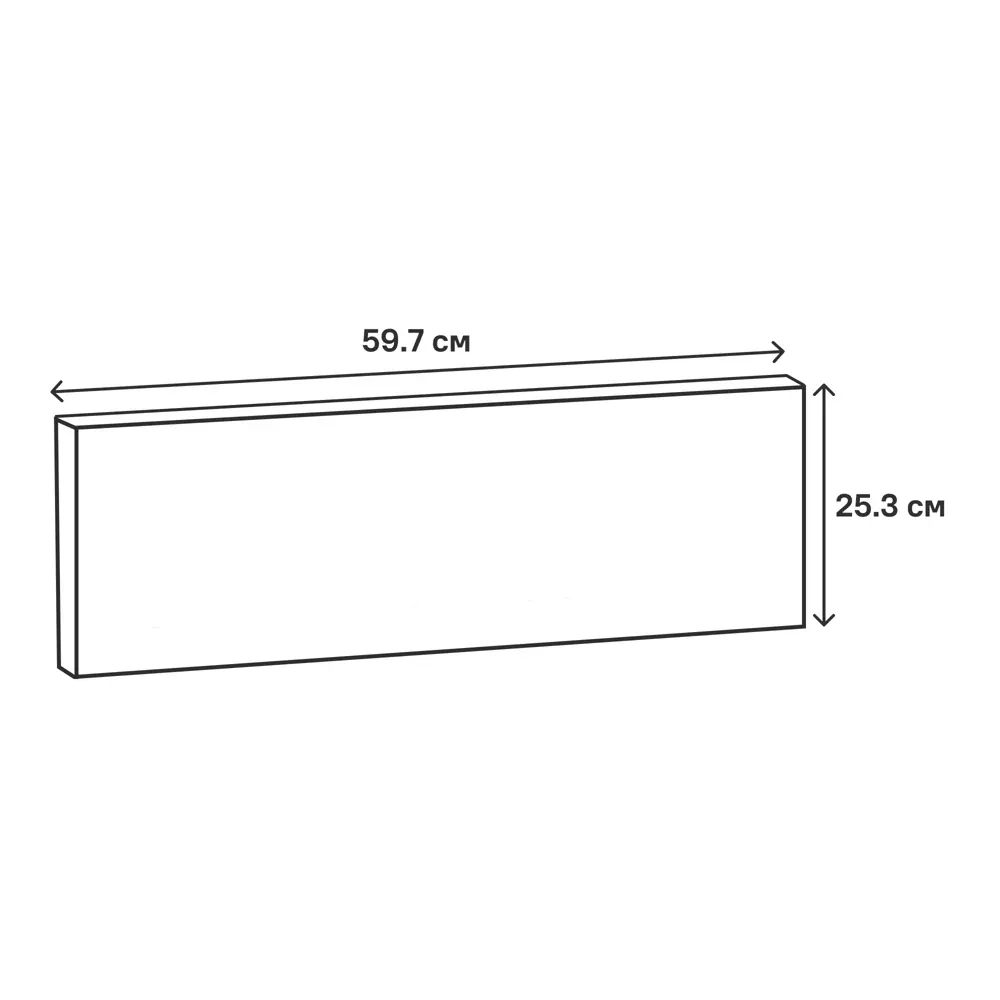 Фасад для кухонного шкафа Берлин 59.7x25.3 см Delinia ID МДФ цвет серый STLM-2123906 - Вид №18