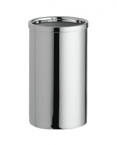 6243/GO Surya Metall, круглый металлический стакан для ватных палочек 5хh8,5 см, цвет золото