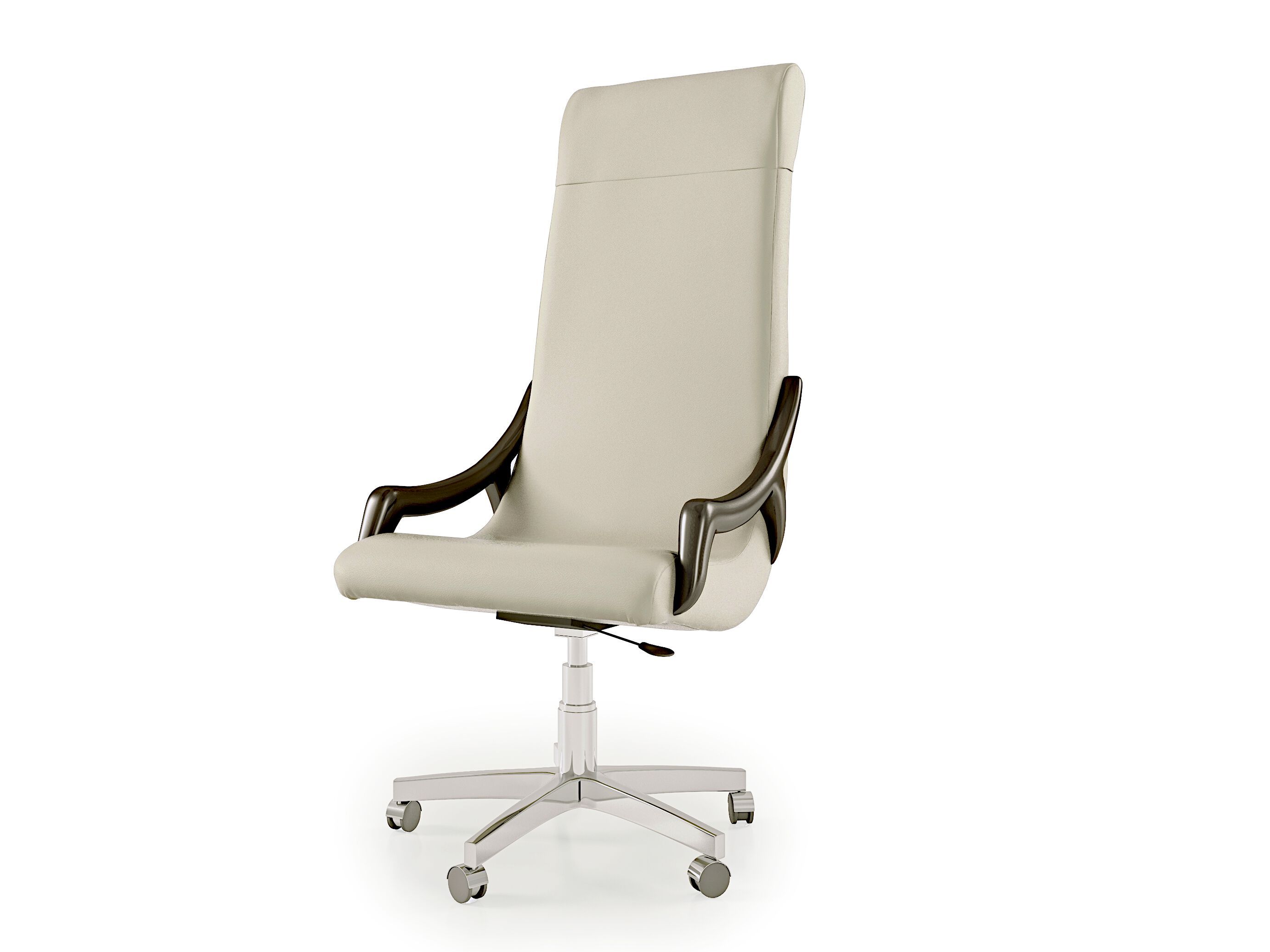 5-спицевое кожаное вращающееся офисное кресло с высокой спинкой Bizzotto Italia Symphony-Infinity ARCH-00136792 - Вид №3