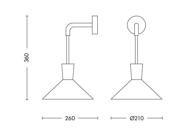 Алюминиевый настенный светильник с порошковым покрытием Rossini Illuminazione Ainur ARCH-00054556 - Вид №3