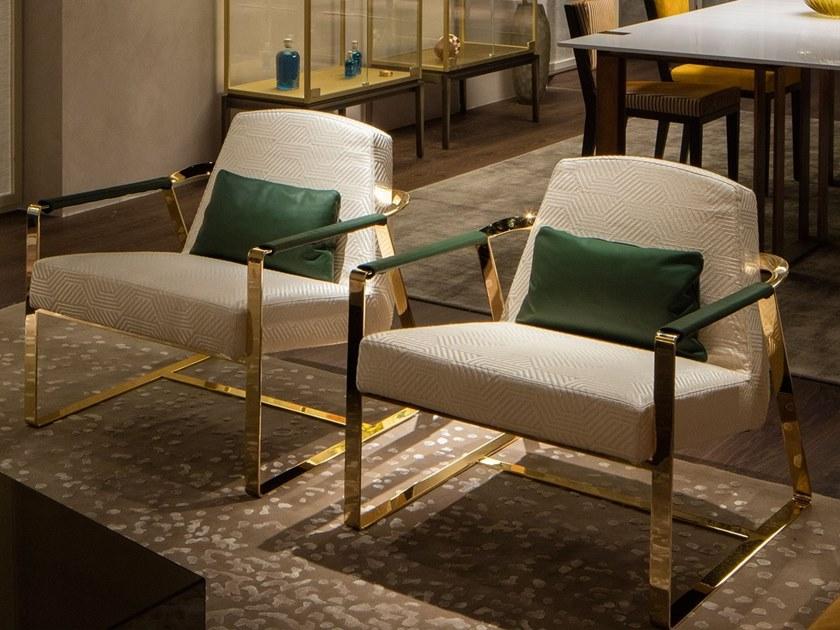 Paolo Castelli Стул из ткани с подлокотниками sun-id-1415885 - Вид №2