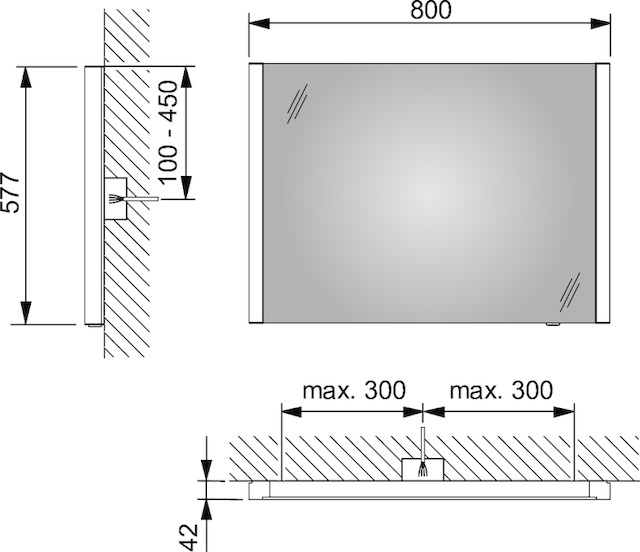 14296002500 Зеркало с подсветкой KEUCO Royal Reflex.2 - Вид №6