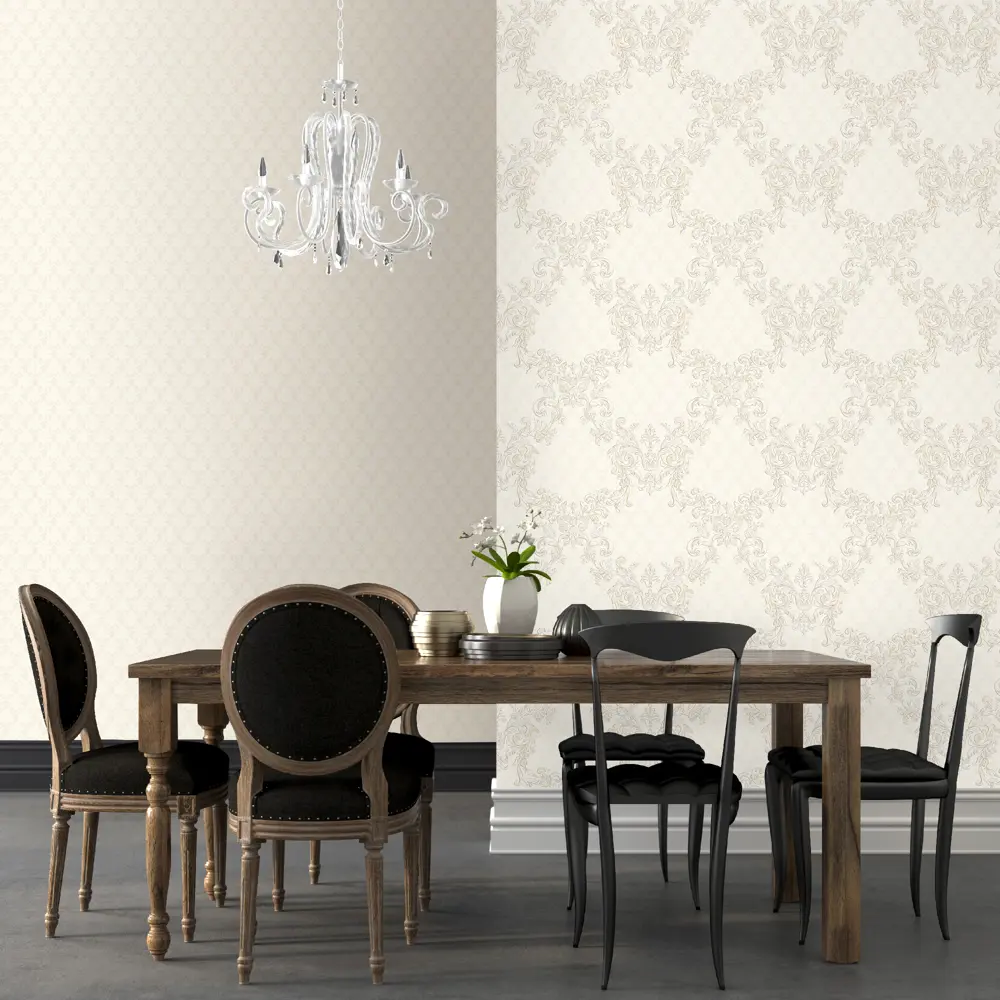 Обои флизелиновые Euro Decor Франсуаза белые 1.06 м 7024-00 82377759 STLM-2169502 - Вид №3