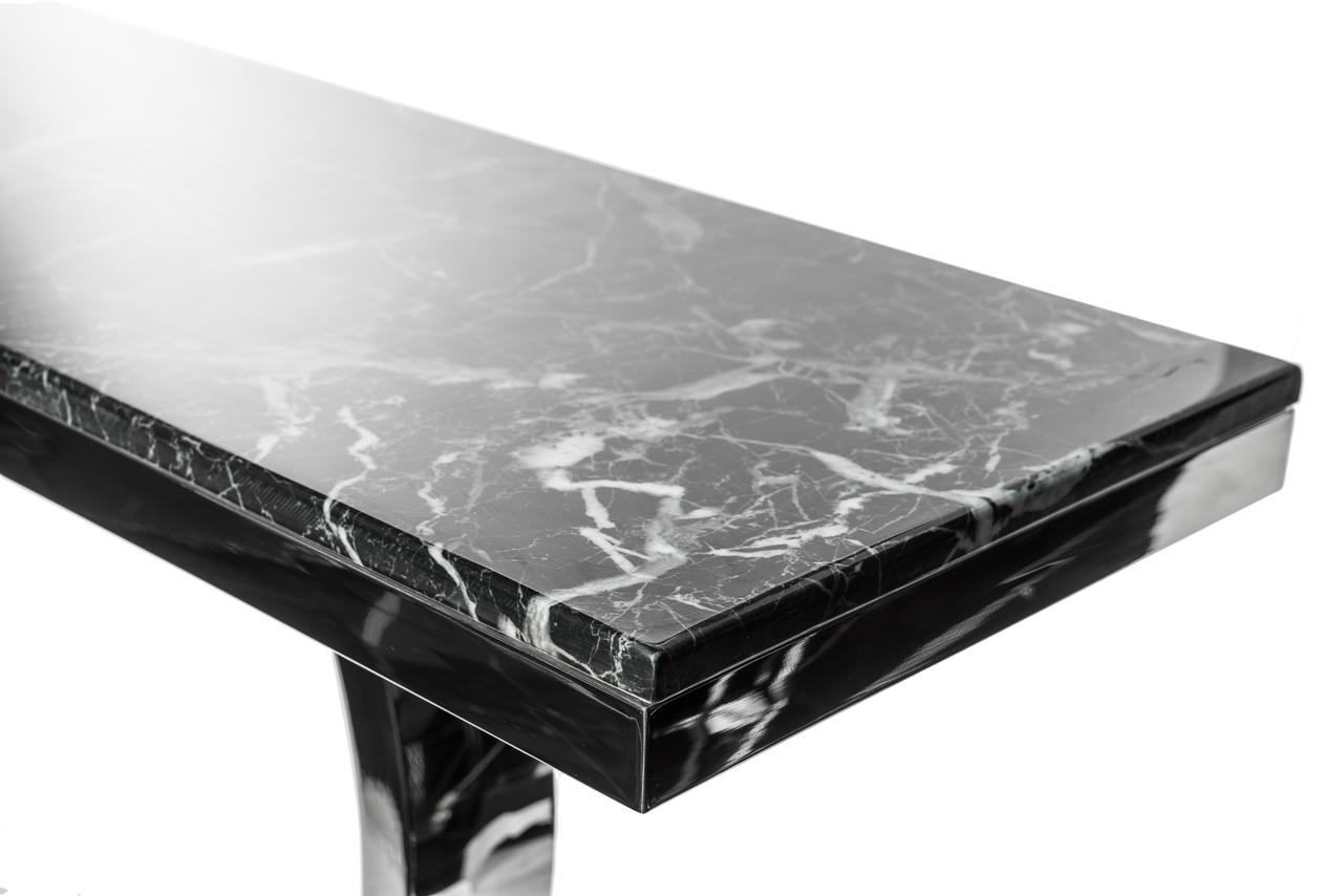 Консоль темно-серая с мраморной столешницей Botella ДОМАШНЯЯ ОБСТАНОВКА SKY 045165 Серый Santreyd - Вид №5