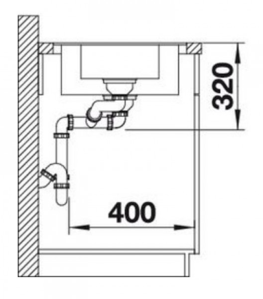 519135 Кухонная мойка Blanco Metra 6-F алюметаллик  Blanco Metra Алюметаллик - Вид №2