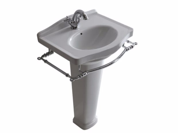 Керамическая раковина с держателем для полотенец Galassia ETHOS ARCH-00001955 - Вид №1