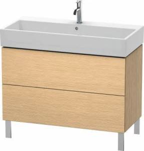 LC677801212 L-Cube Тумбочка напольная Дуб брашированный, натуральный шпон