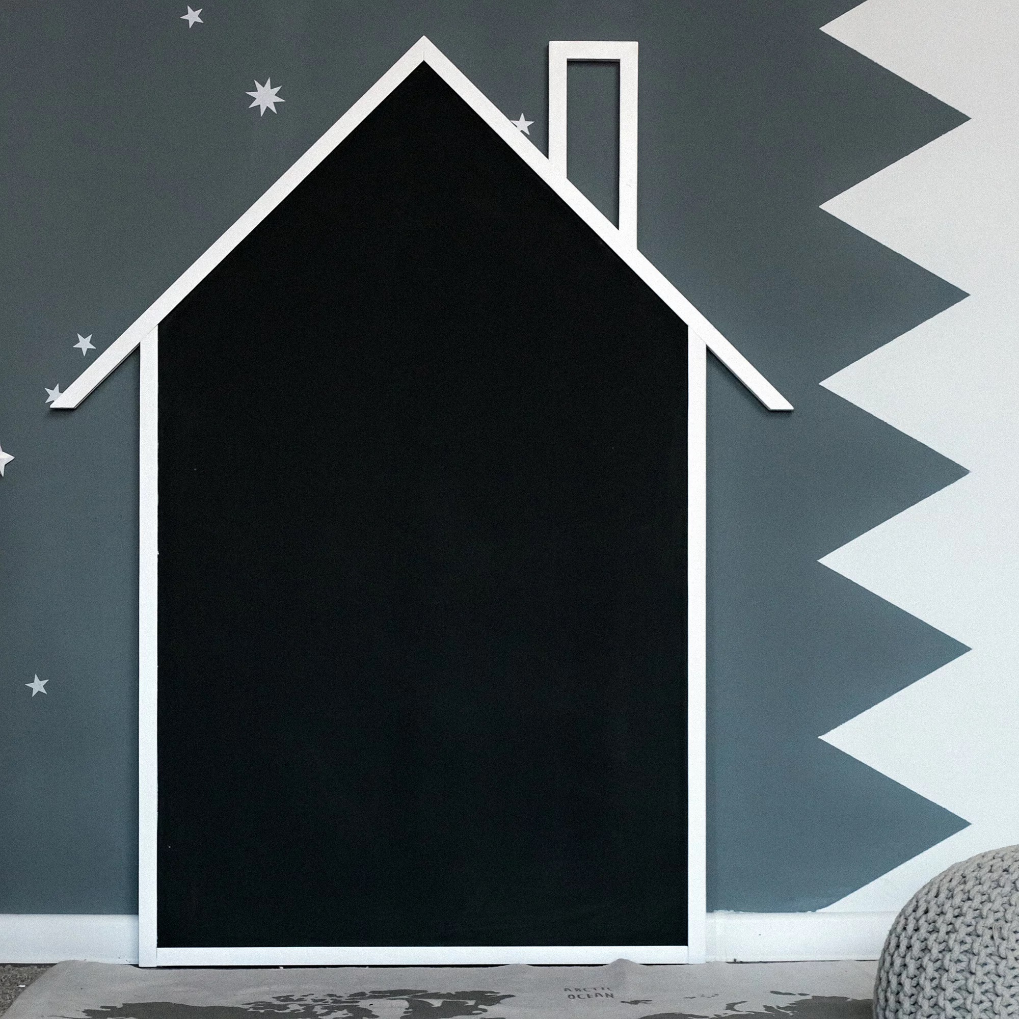 Магнитно-грифельная доска белая "Домик" ЗАЯЦ  00-3859371 Белый Santreyd  - Вид №1