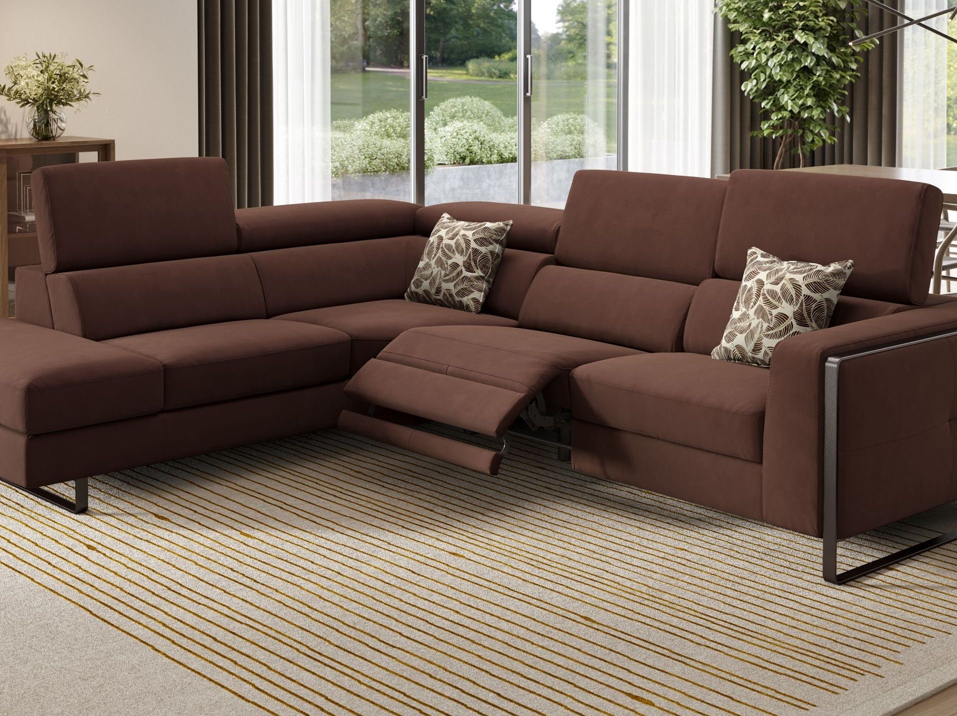 Угловой диван из ткани Sofanella Manzano ARCH-00064194 - Вид №1