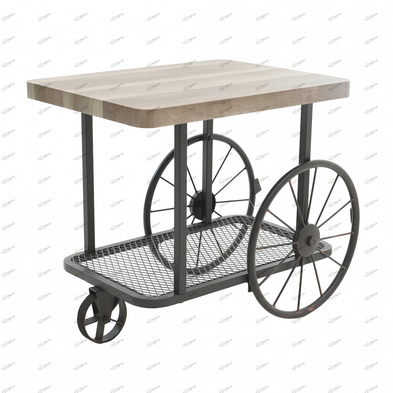 Столик сервировочный на колесиках 68 см Bycircle TO4ROOMS  213870 Бежевый;черный 