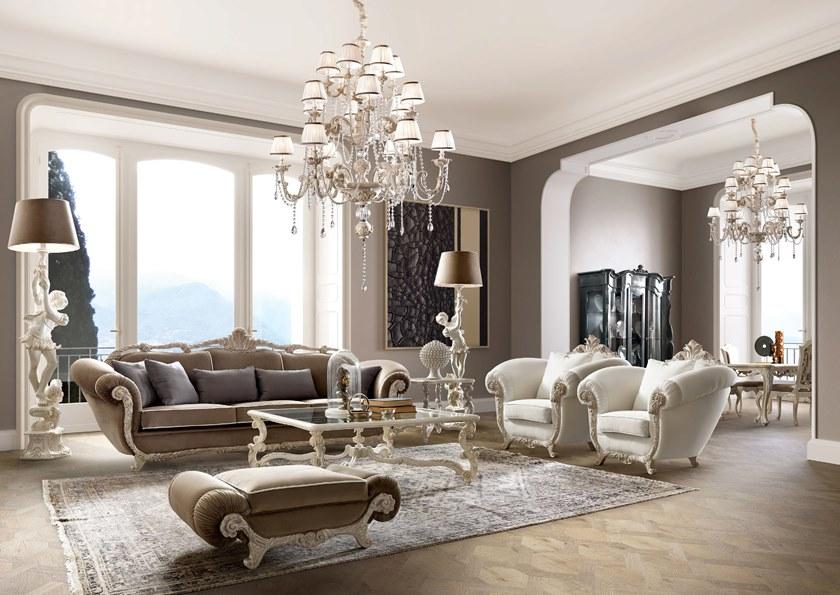 Andrea Fanfani Прямоугольный пуф из ткани с обивкой Tornabuoni 745 - Вид №1