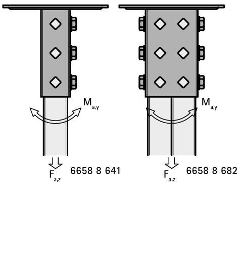 66588682 BIS Strut Держатель профиля усиленный (BUP1000) walraven  - Вид №2