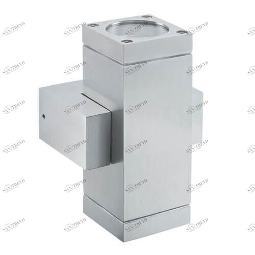 Уличный настенный светильник 14х8,5х10 см серебряный Cubi 70163 PAULMANN CUBI 00-3895902 Серебро 