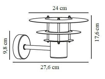 Металлический настенный светильник Nordlux BASTIA ARCH-00145891 - Вид №2