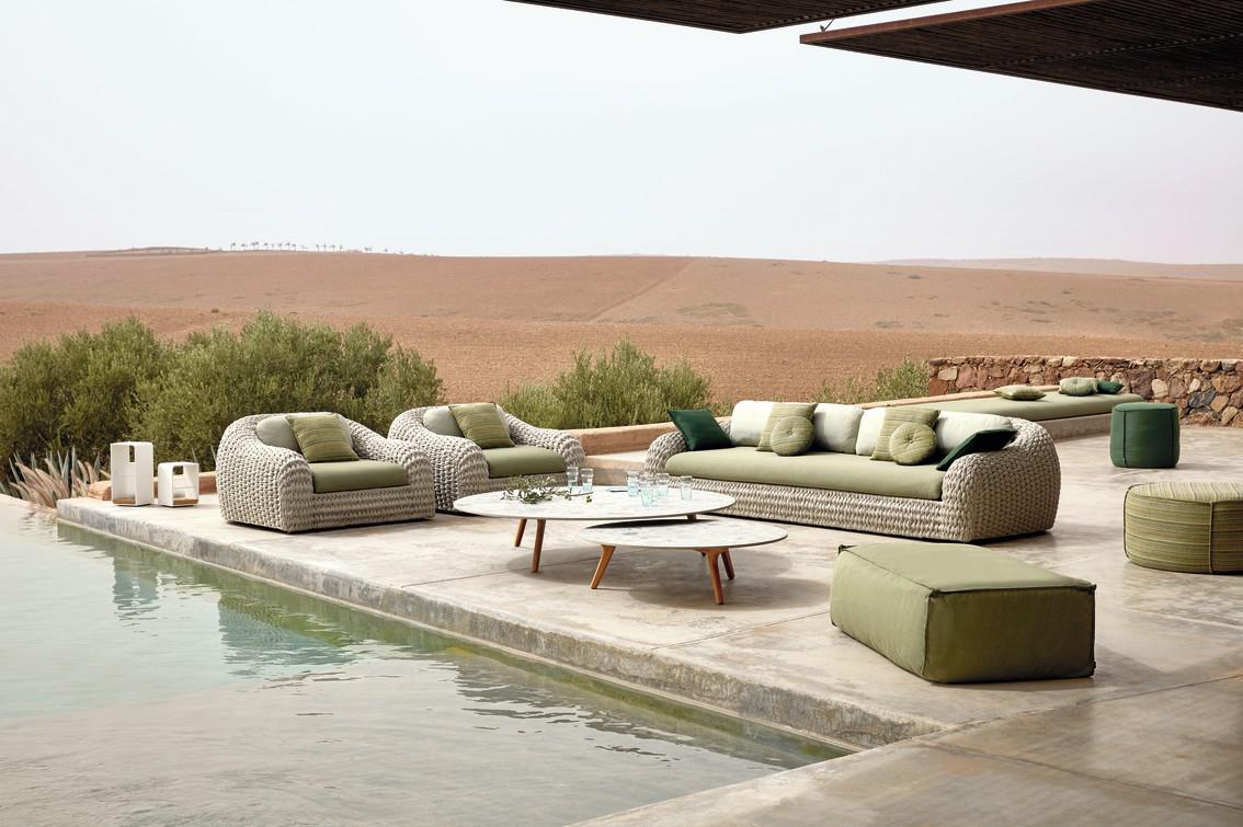 MNST987 Журнальные столики teak nero ⌀148см Manutti Torsa - Вид №3