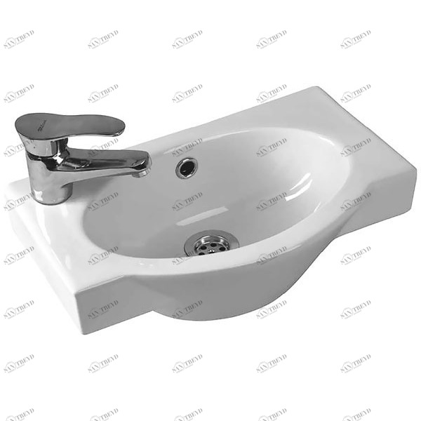 101636 Подвесная раковина настенная прямоугольная SANTEK  белая 