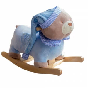 Качалка детская "Мишка" голубая COMFORTBABY  351334 Голубой