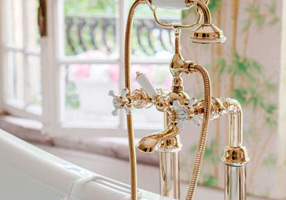 Gentry Home Смеситель для раковины от центра к центру 2 отверстия под смеситель 200 мм Chelsea Розовое золото GH103363 - Вид №1