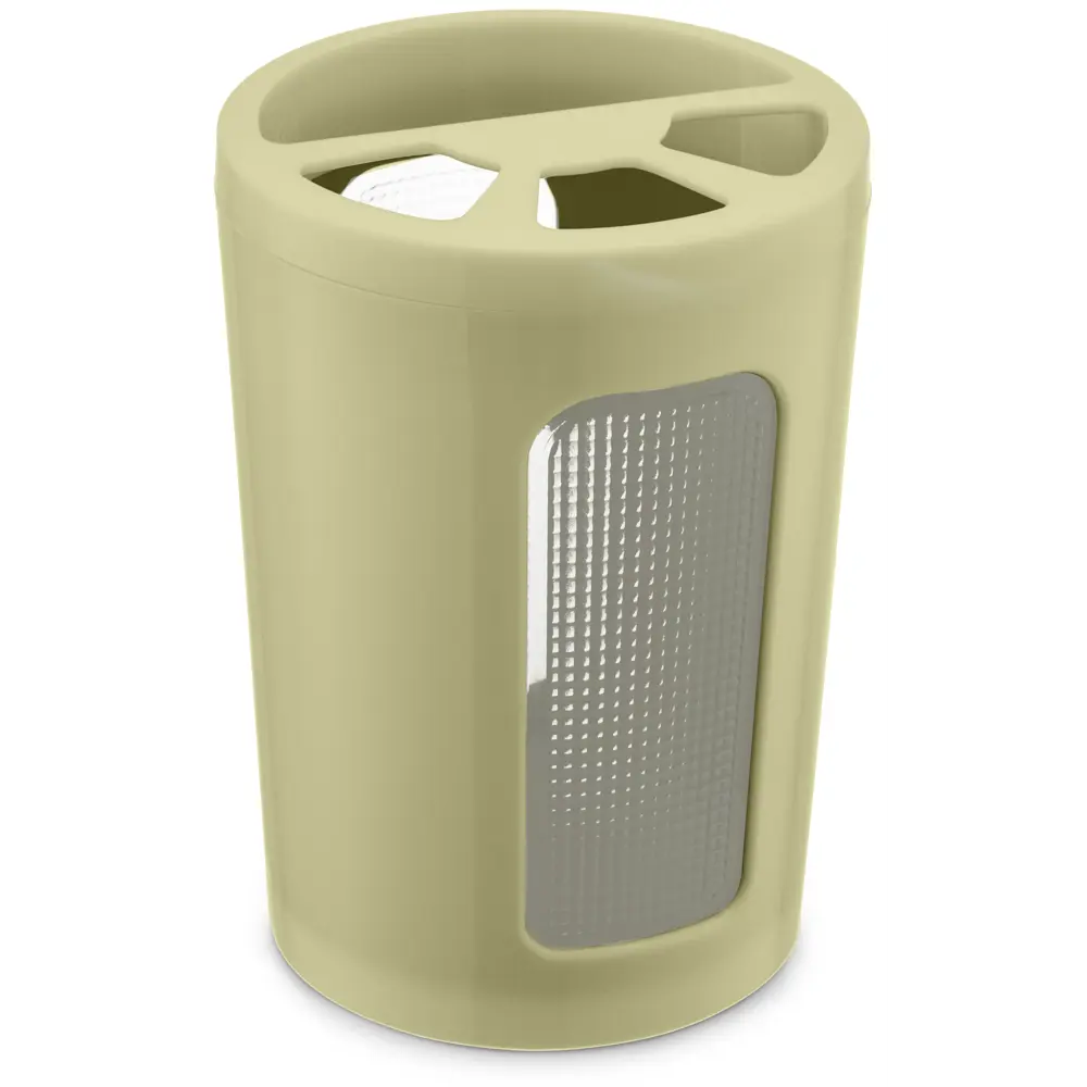 Подставка для зубных щёток Skarlet пластик цвет золотой туман BEROSSI Scarlet STLM-2033016