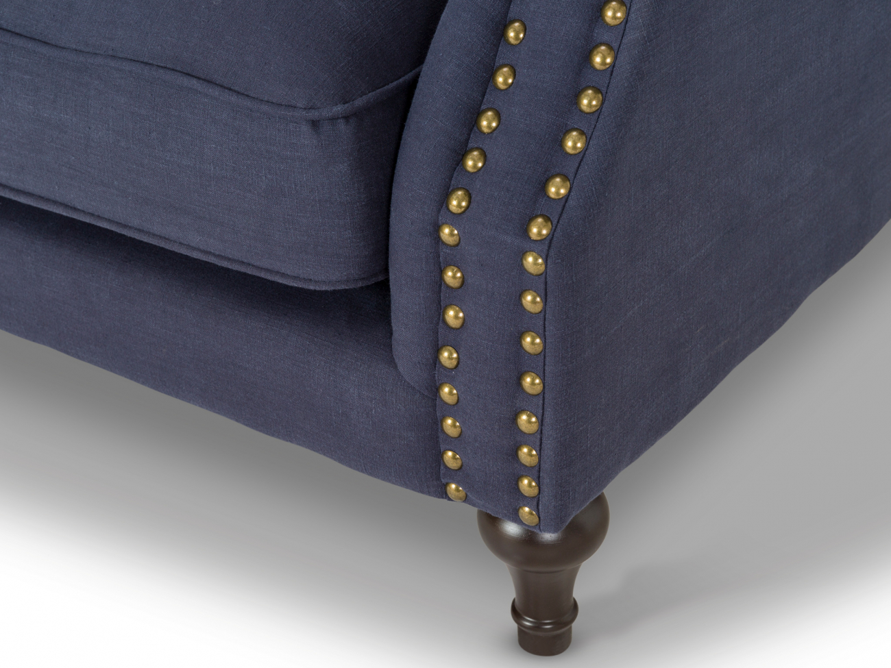 Диван прямой синий с капитоне Sanders KELLY LOUNGE ДИЗАЙНЕРСКИЕ 210977 Синий  - Вид №4