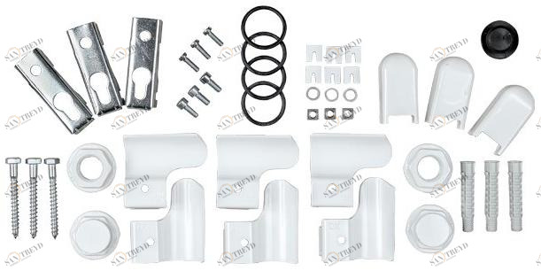 FONDITAL Комплект крепления с лапками, заглушками и редукторами sun-id-1474465