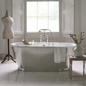 Ванна акриловая с отделкой из никеля Arcade Albermarle