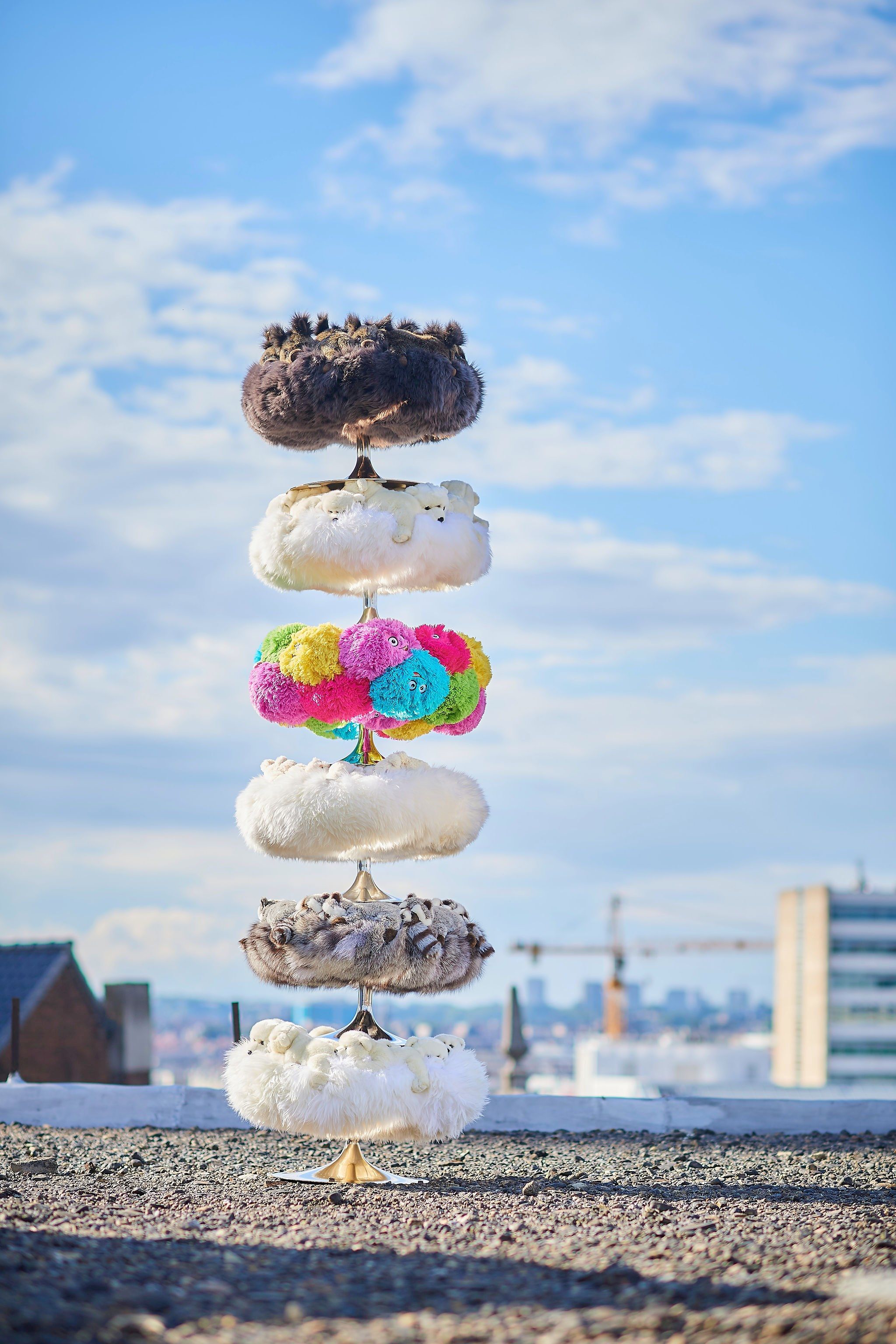 Полиэстер круглый пуф APCOLLECTION BEAR FLUFFY BALL ARCH-00131814 - Вид №4