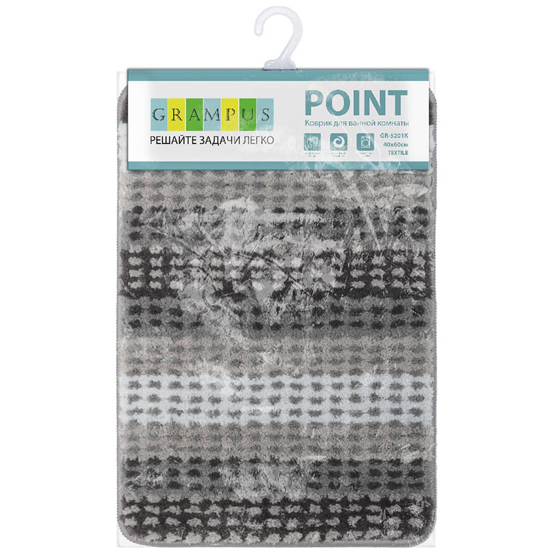 Коврик для ванной (50х80 см) Grampus КОВРИКИ GR5201K - Вид №1