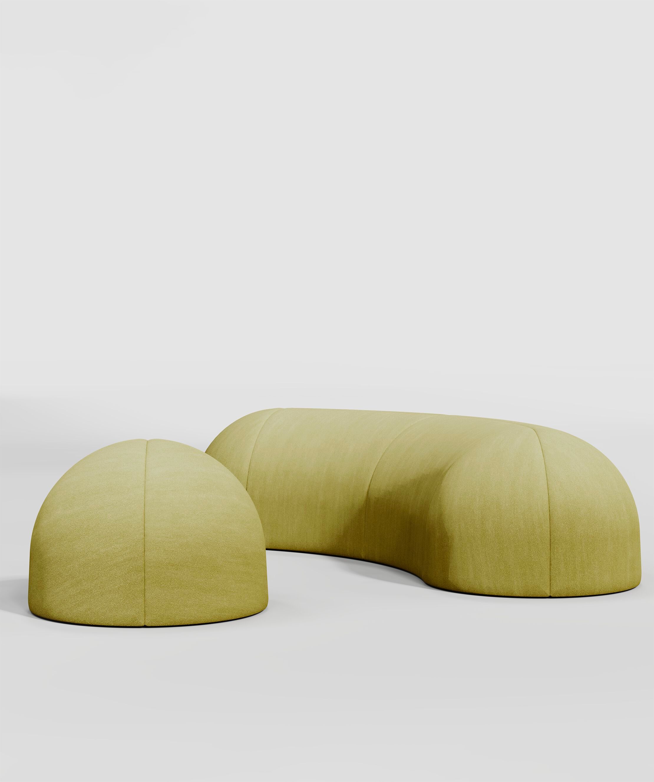 Круглый пуф из ткани Secolo Nuba ARCH-00152774 - Вид №1