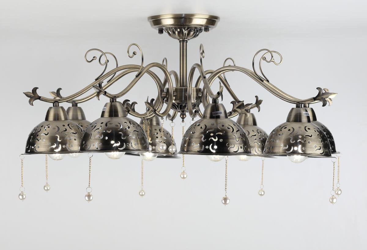 Подвесная люстра Rivoli Dolcezza 2030-308 RIVOLI ДИЗАЙНЕРСКИЕ, DOLCEZZA 337126 Бронза  - Вид №1