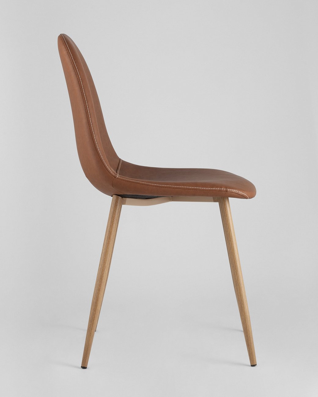 Стул со спинкой коричневый из экокожи "Валенсия" STOOL GROUP ДИЗАЙНЕРСКИЕ, ИНТЕРЬЕРНЫЕ 00-3946144 Коричневый  - Вид №3