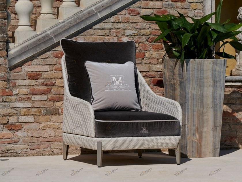 Samuele Mazza Outdoor Садовое кресло из пластмассы с подлокотниками Kenzia sun-id-1388223