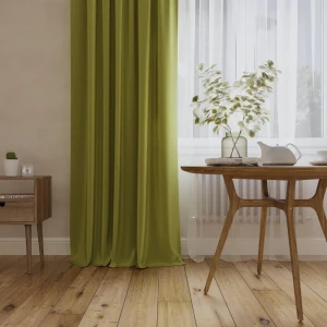 Штора на ленте блэкаут Ален 140x270 см цвет зеленый 84644213 STLM-2173952