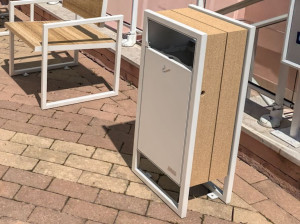 Стальные стойки для мусора