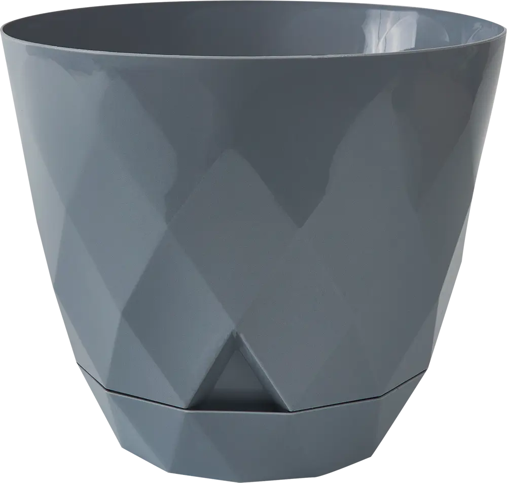 IDI LAND Laurel - горшок для цветов с системой автополива, серый 85415001