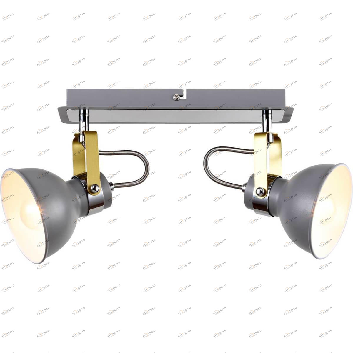 Спот потолочный на 2 лампы серый Norin 2024/06/02C STILFORT NORIN 00-3926766 Серый 