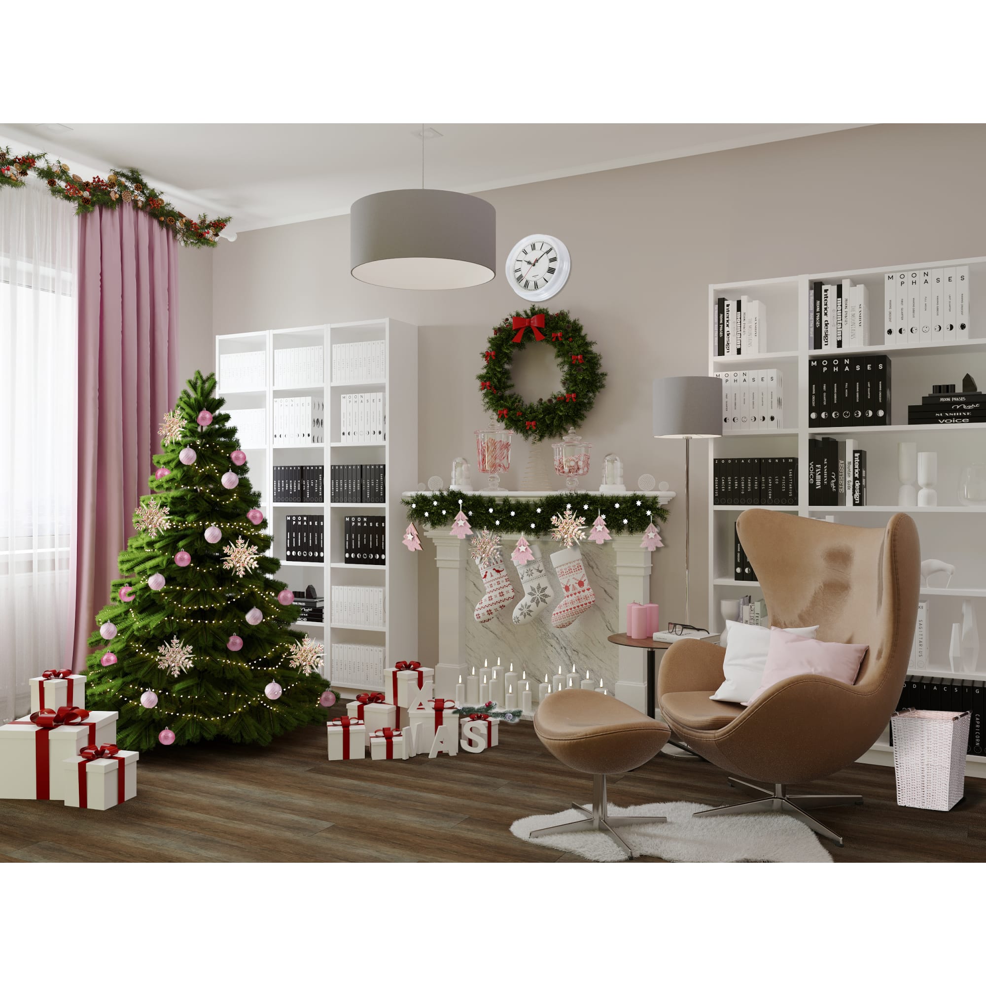 17786484 Стеллаж Кабуки 40x201x28 см, ЛДСП, цвет белый Santreyd  - Вид №9