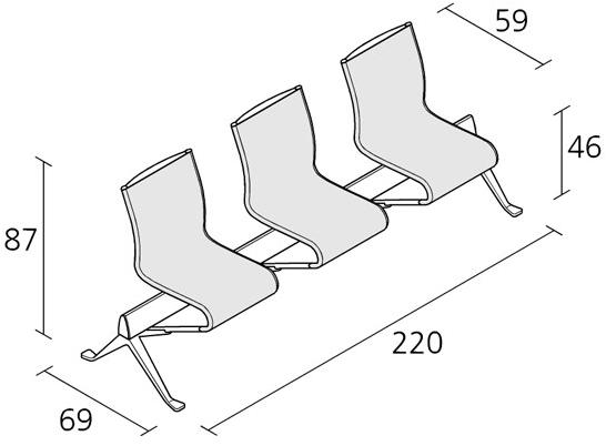Alias Конференц-стул с ящиком для хранения Frame sun-id-1428529 - Вид №1