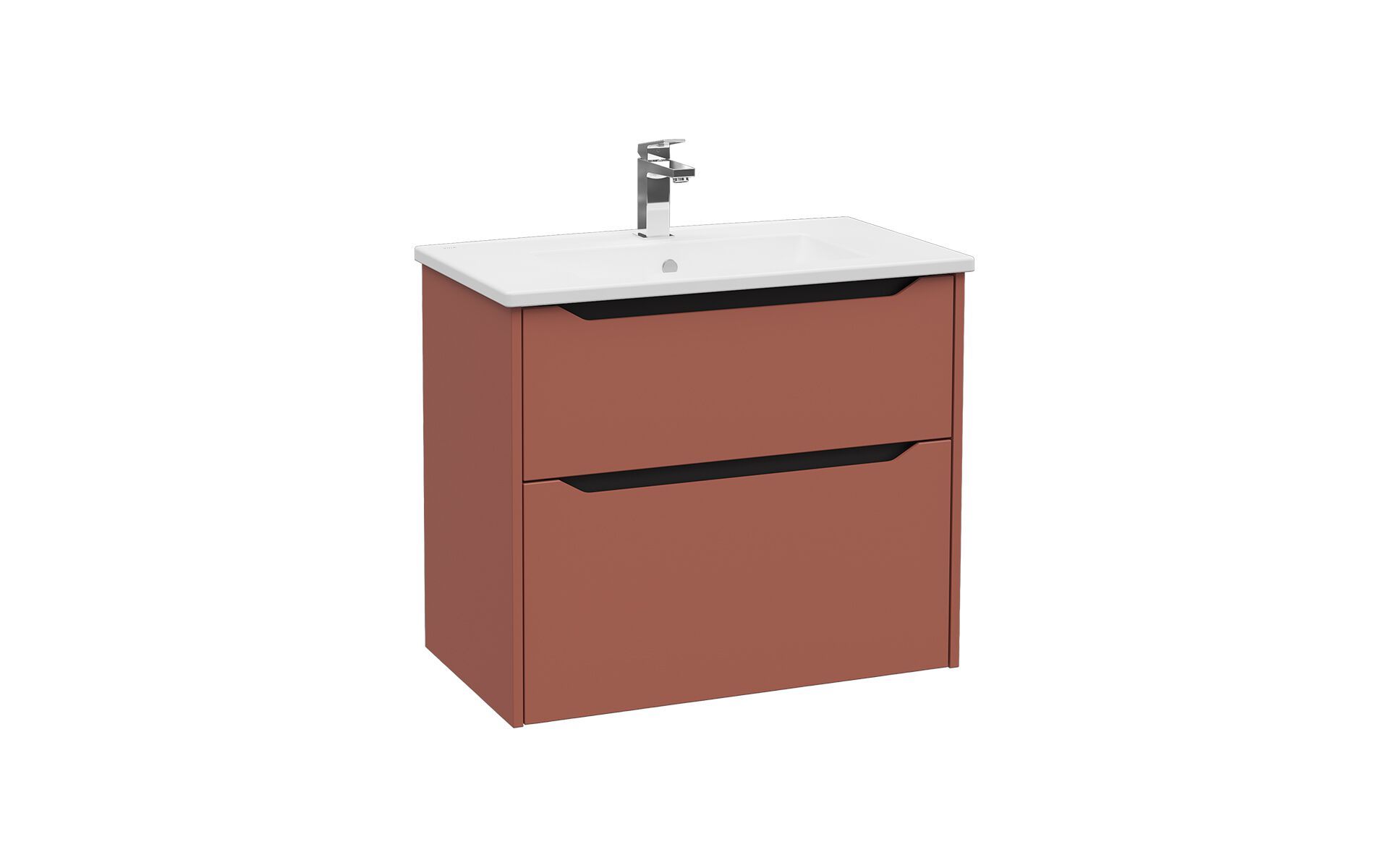 Подвесной шкаф для умывальника со встроенной раковиной с ящиками VitrA Bathrooms Integra Square ARCH-00124085 - Вид №4