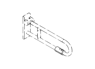 801.50D140 Опорная ручка, поворотная HEWI HEWI active+  - Вид №15