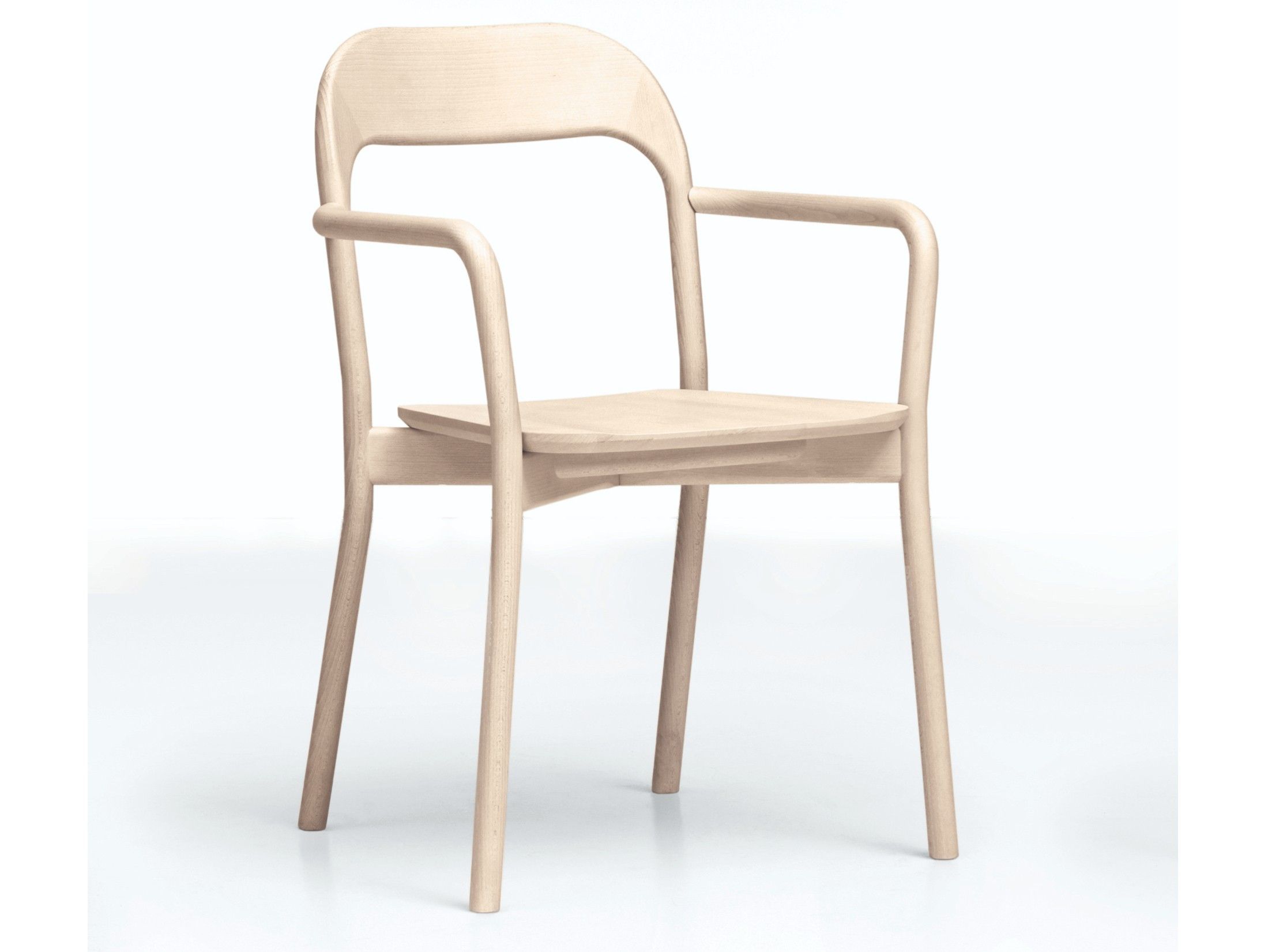 Штабелируемый стул из бука с подлокотниками PIAVAL EARL-Contract ARCH-00069728
