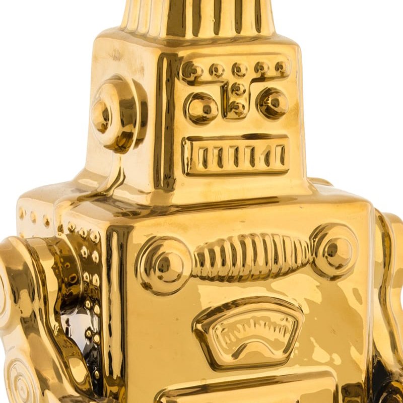Статуэтка фарфоровая золотистая Memorabilia Gold My Robot SELETTI  00-3883221 Золото  - Вид №8
