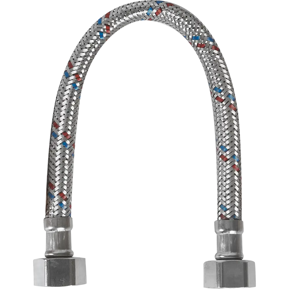 Гибкая подводка для воды Aquabeam 1/2" гайка - гайка 30 см STLM-2167196 - Вид №2