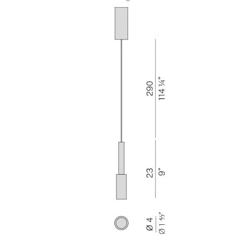 Алюминиевый светодиодный подвесной светильник Panzeri платье-футляр ARCH-00123188 - Вид №5