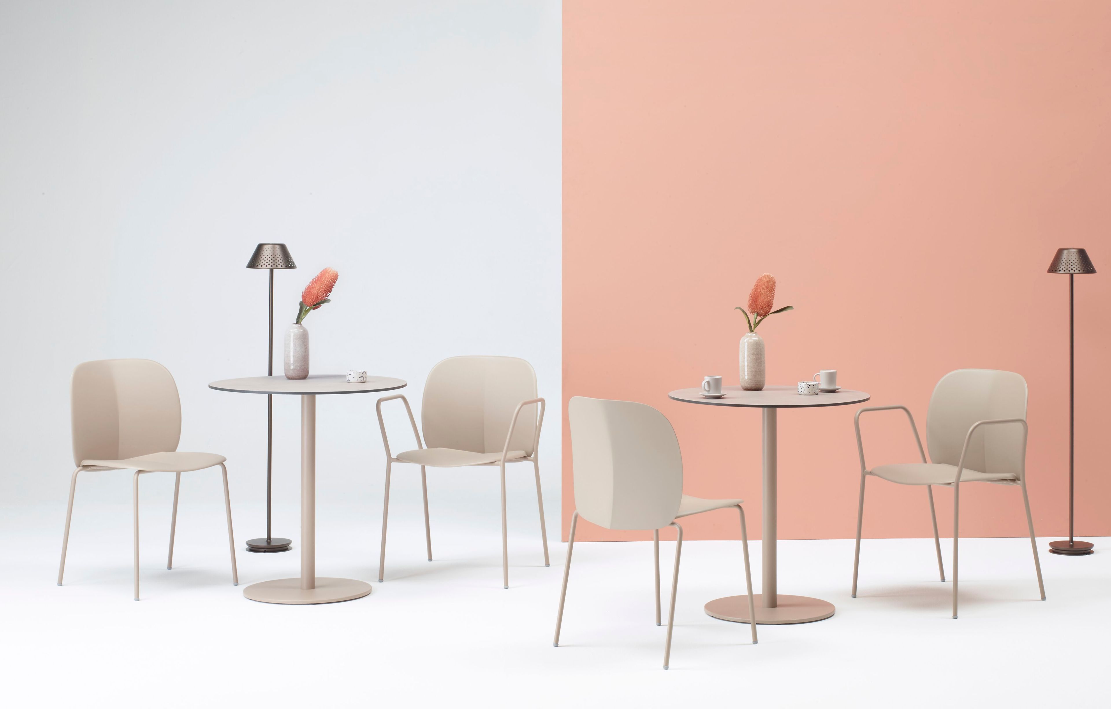 Рециркулированный пластиковый стул с металлическими ножками S-CAB Mentha ARCH-00141458 - Вид №2