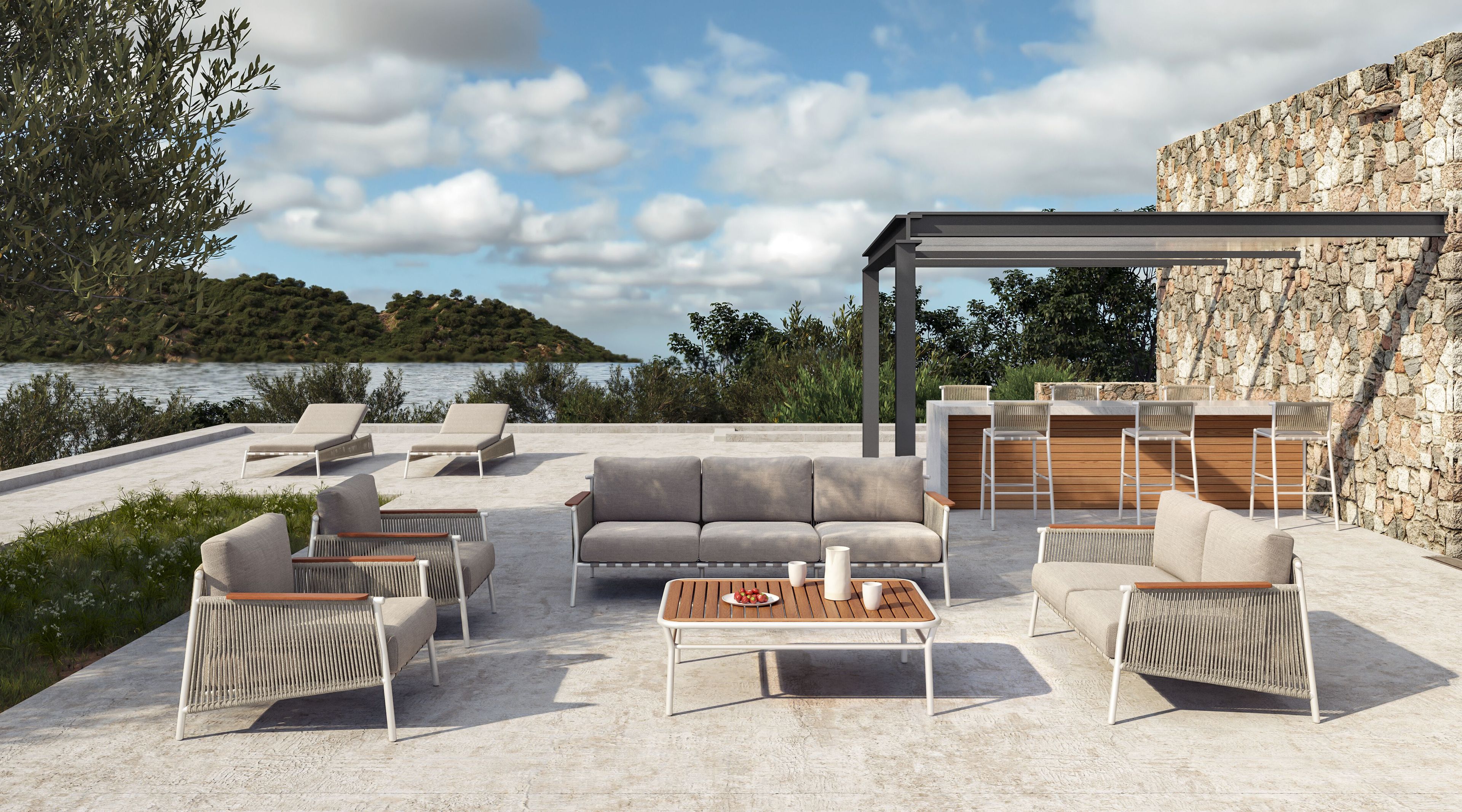 2-местный веревочный садовый диван VINEKO Nine Degrees ARCH-00032763 - Вид №1