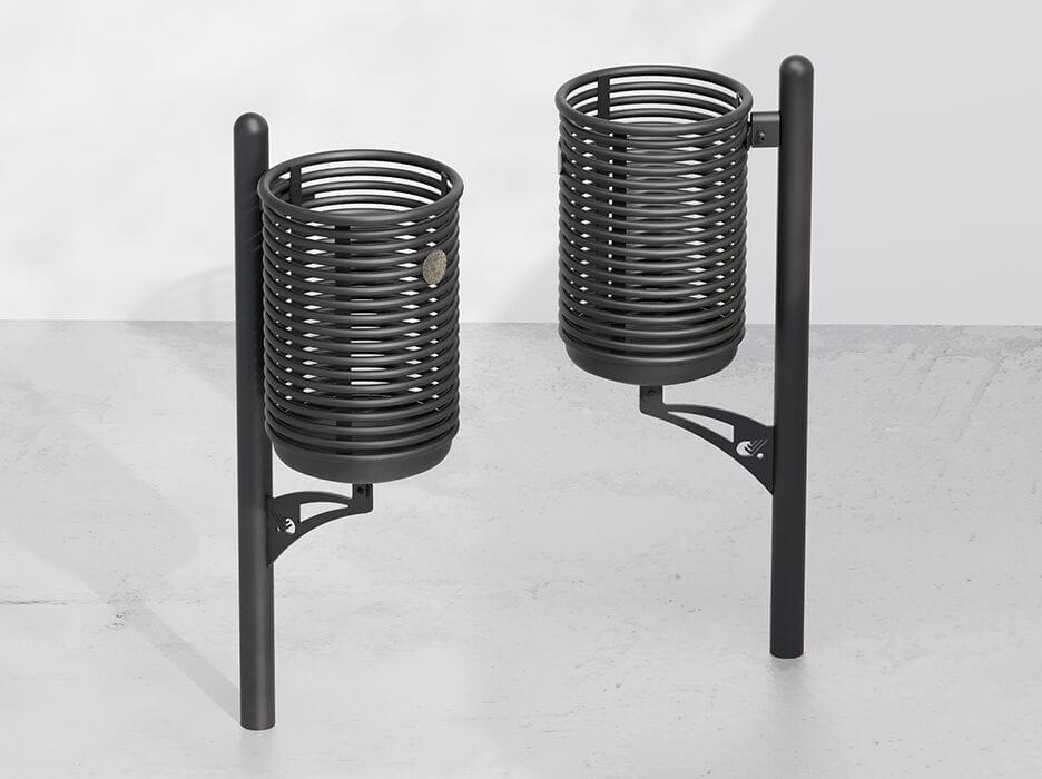 Наружная металлическая корзина для мусора DIMCAR ARCH-00018280 - Вид №1