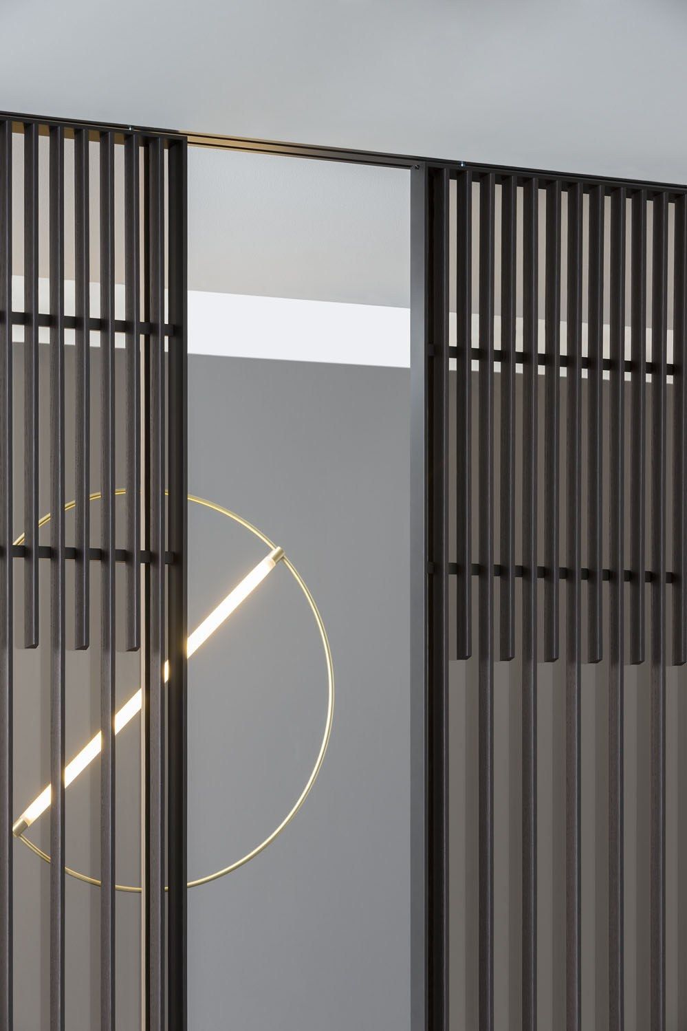 Алюминиевая и стеклянная дверь Lualdi раздвижные и поворотные системы из стекла ARCH-00050345 - Вид №3