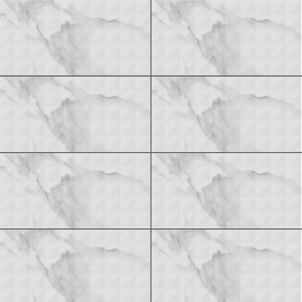 Плитка настенная Culto Asana Marble H 20x40 см 1.2 м² матовая цвет серый мрамор STLM-2154985 - Вид №1